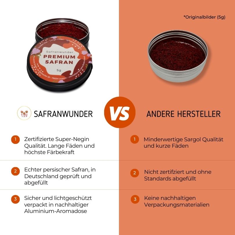 Safran Anbieter im Vergleich