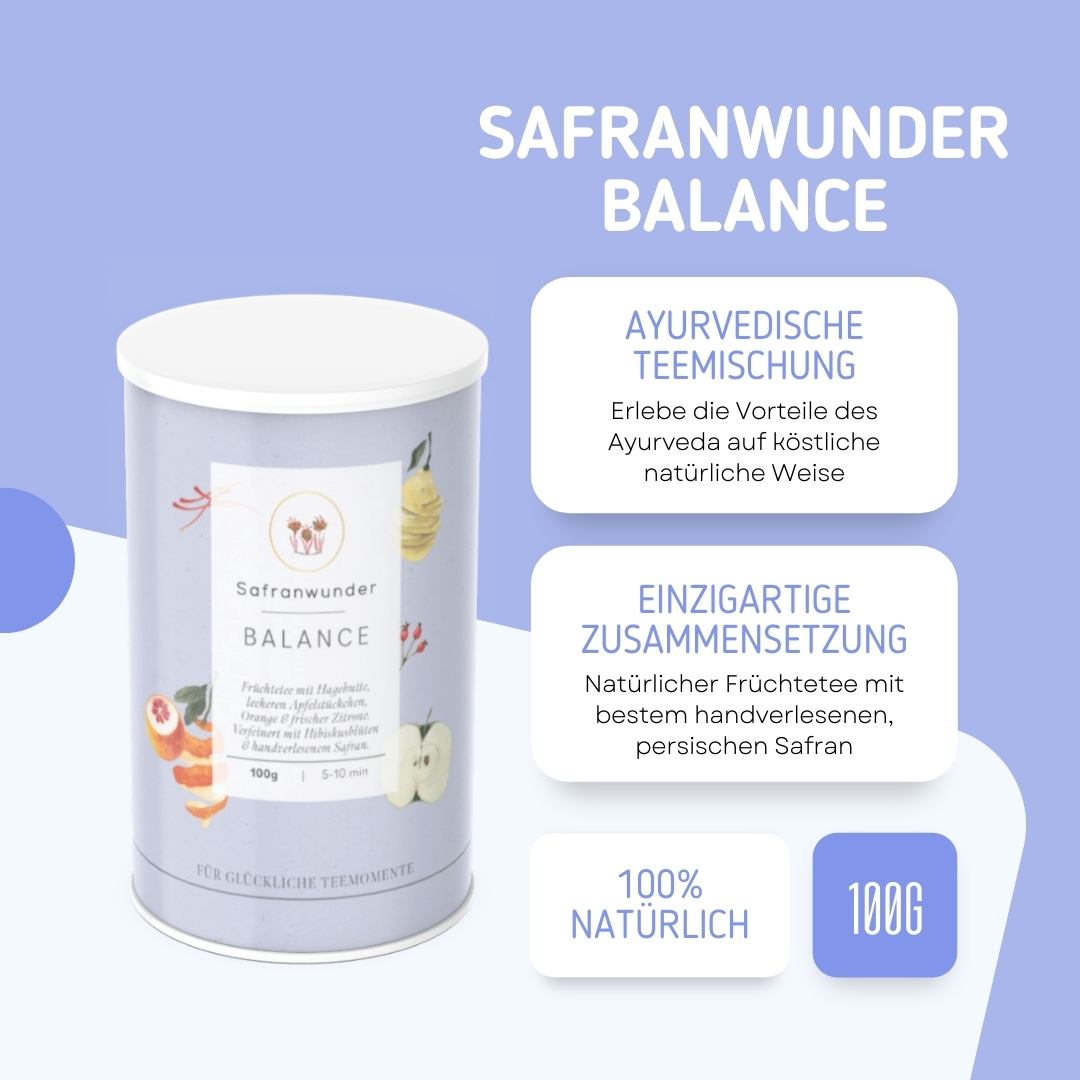 Ayurvedischer Tee Safranwunder Balance Produktvorstellung