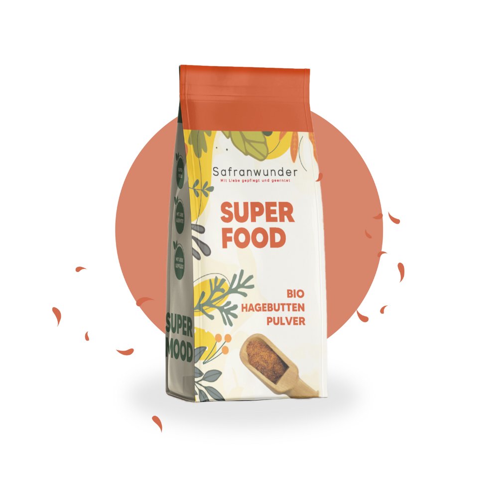 Safranwunder Bio Hagebutten Superfood Pulver